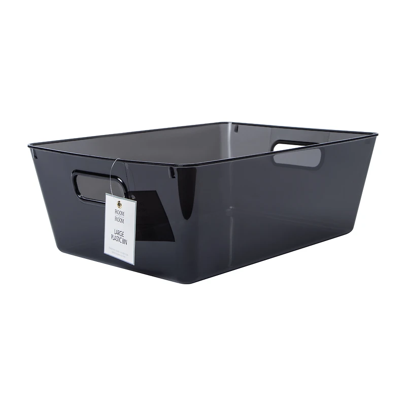 Large Plastic Storage Bin 10.25in x 14.25in
