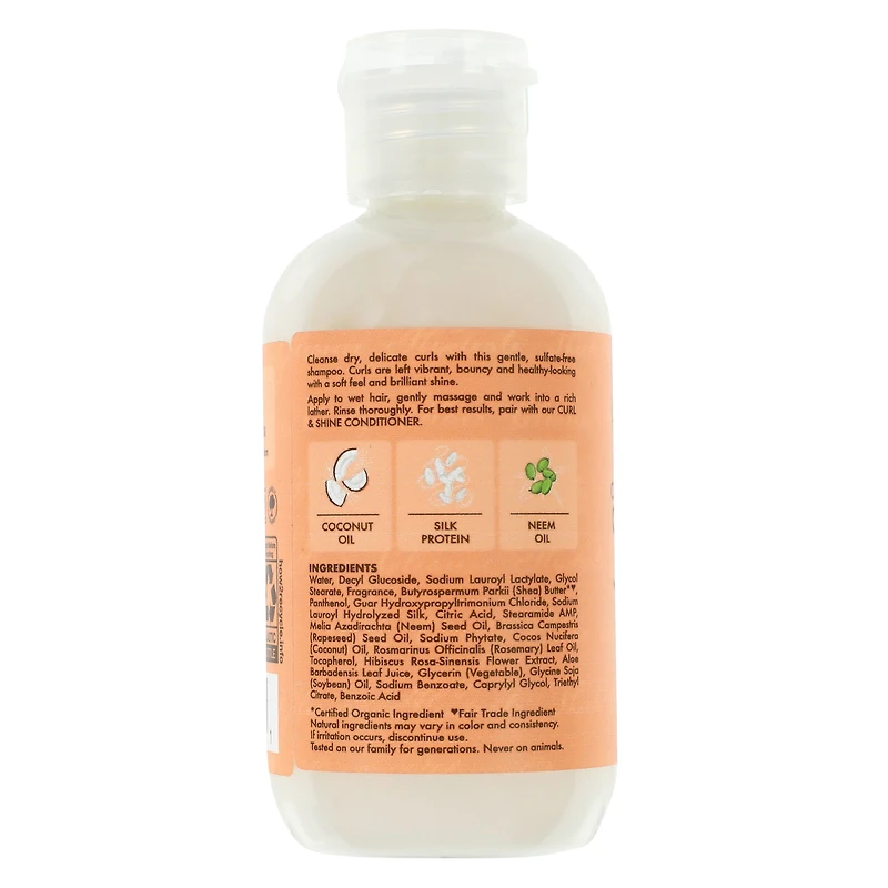 Shea Moisture® Coconut & Hibiscus Curl & Shine Travel Size Shampoo 3.2oz