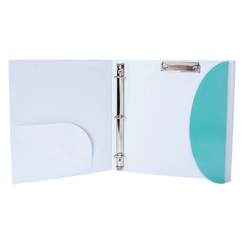 1in Metal Ring Binder With Flap