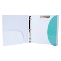 1in Metal Ring Binder With Flap
