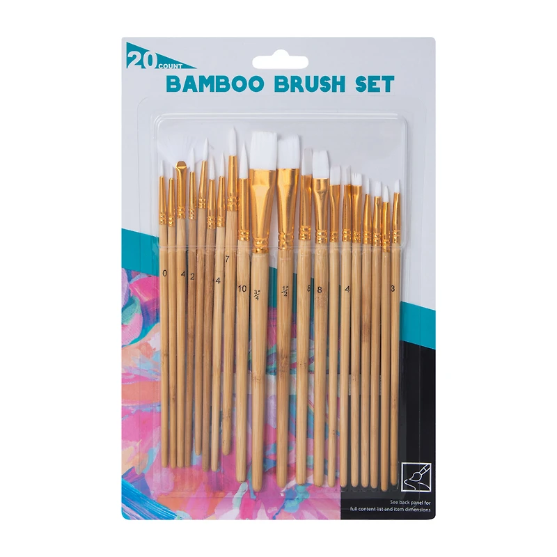 Bamboo Brush Set 20-Count