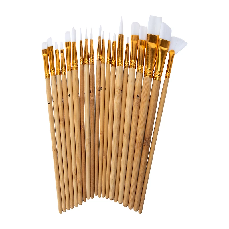 Bamboo Brush Set 20-Count
