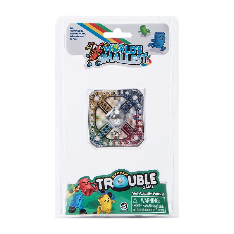 World's Smallest® Pop-O-Matic Trouble Game Toy
