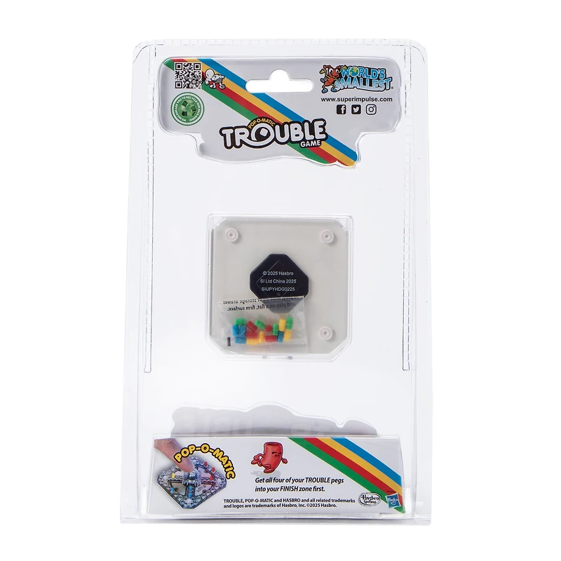 World's Smallest® Pop-O-Matic Trouble Game Toy