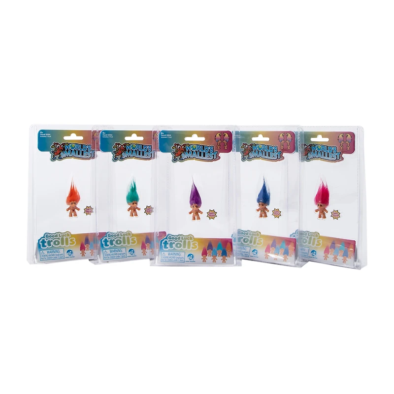 World's Smallest® Good Luck Trolls (Styles May Vary)