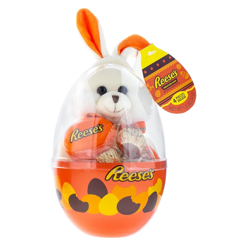 Reese's Bunny Plush & Miniature Cups Easter Egg