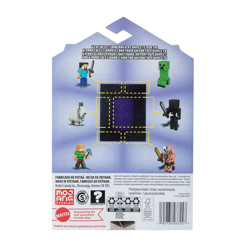 Mattel® Minecraft Build-A-Portal Figure Set