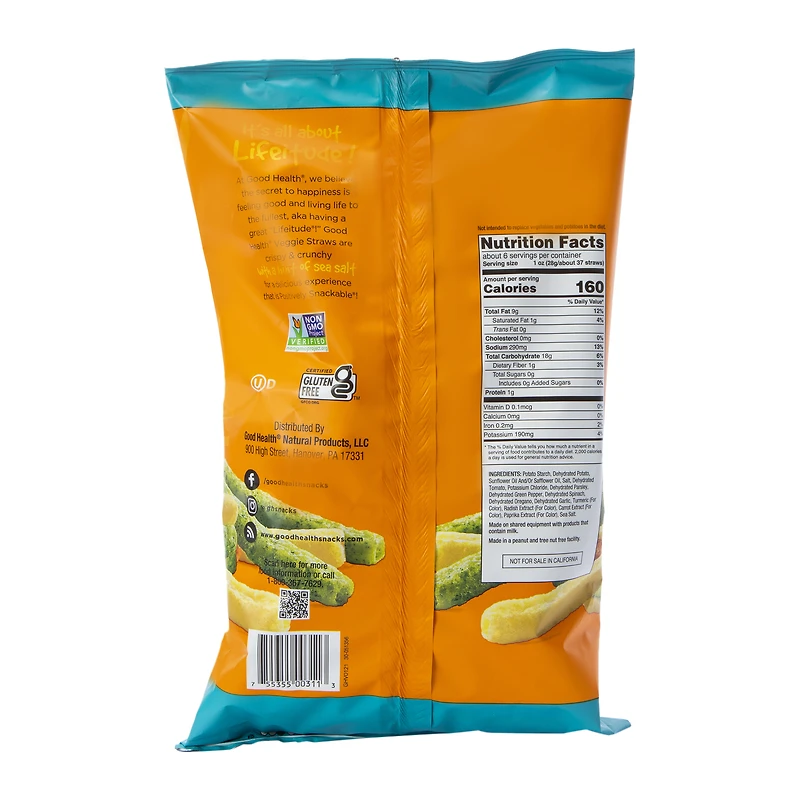 Good Health® Sea Salted Veggie Straws 6.25oz