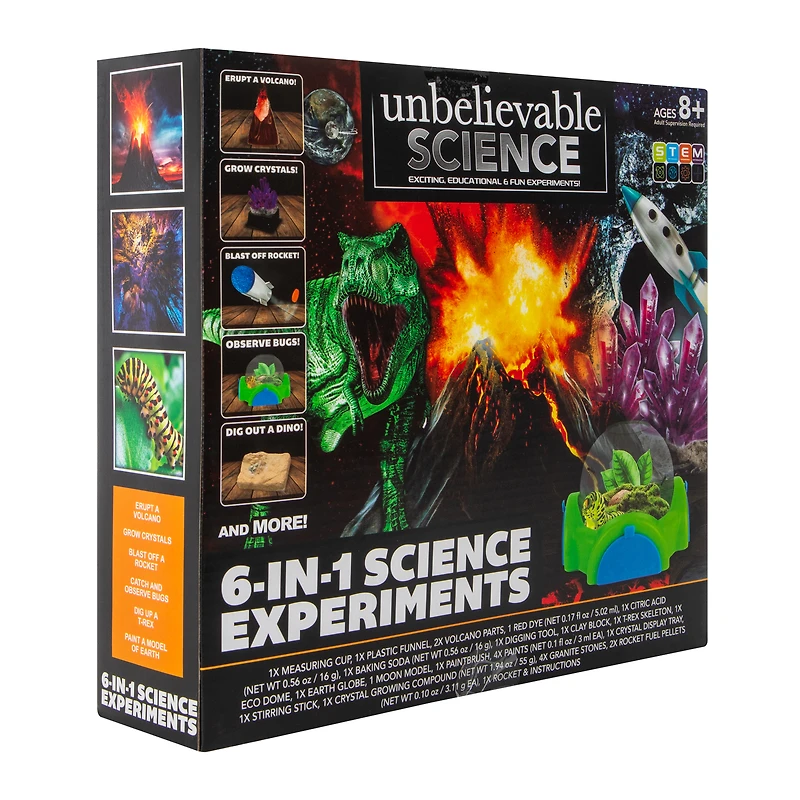 Unbelievable Science 6-in-1 Science Experiments Kit