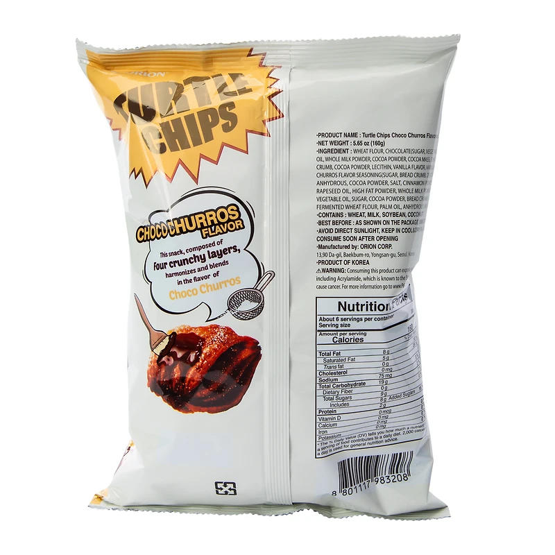 Turtle Chips 5.65oz - Choco Churros