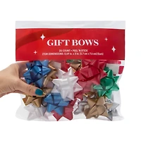 Assorted Christmas Gift Bows 25-Count