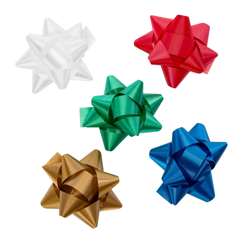 Assorted Christmas Gift Bows 25-Count