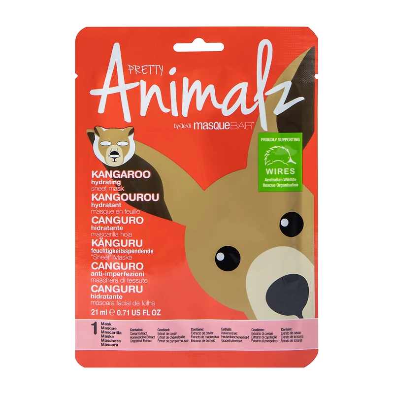 Masque Bar™ Pretty Animals Kangaroo Purifying Sheet Mask