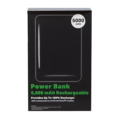 5000mAh Slim Rechargeable Power Bank