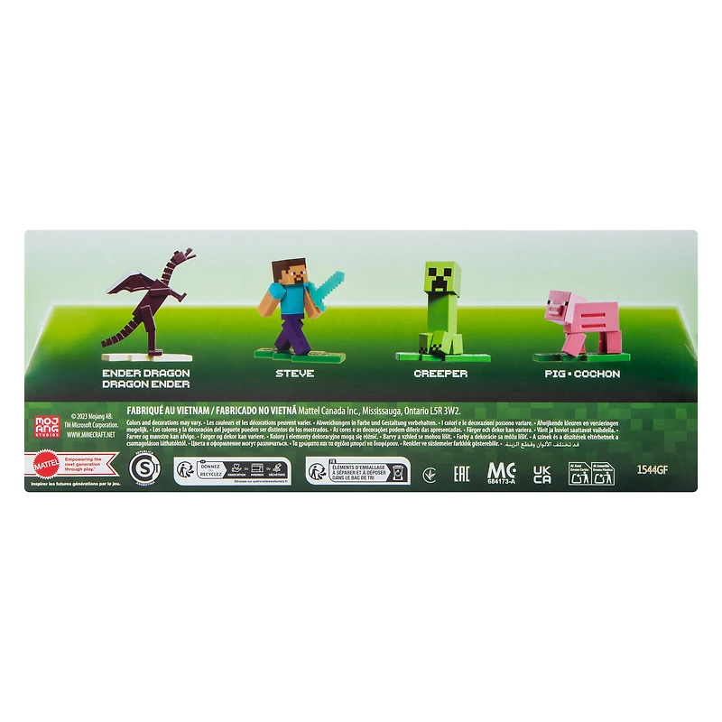 Minecraft™ Micro Figures 4-Pack Set