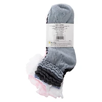 Ladies Ruffle-Ankle Socks 5-Pack