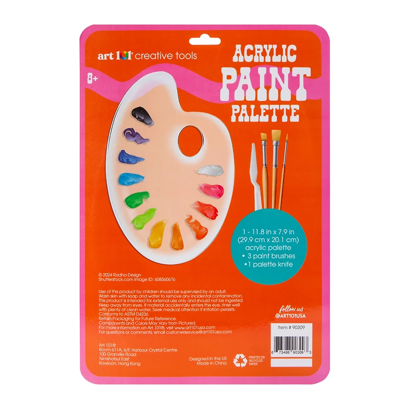 Acrylic Paint Palette Set