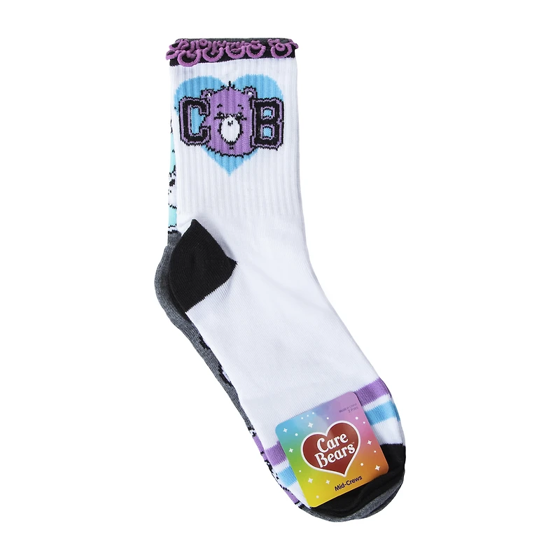 Juniors Care Bears™ Mid-Crews Socks 2-Pairs