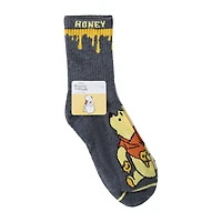 Juniors Disney Winnie The Pooh Mid-Crews Socks 2-Pairs
