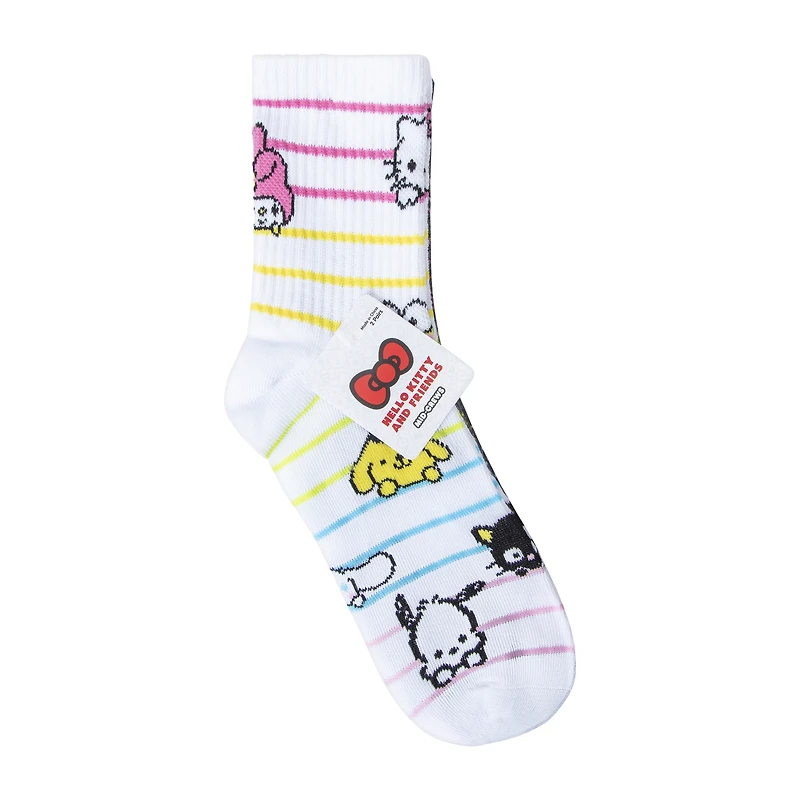 Juniors Hello Kitty And Friends® Mid-Crews Socks 2-Pairs