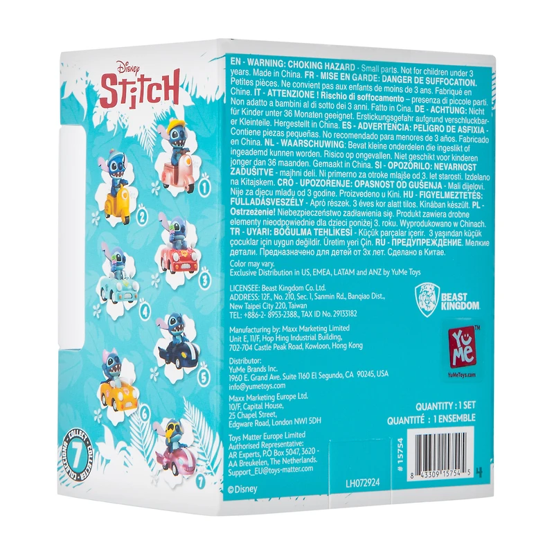 Disney Beast Kingdom Stitch Pull Back Toy Car