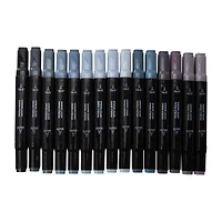Grayscale Markers 15-Count