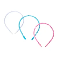 Glitter Headband Comfort Fit 3-Count