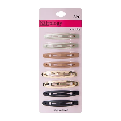 Mixed Color Snap Clips 8-Pack