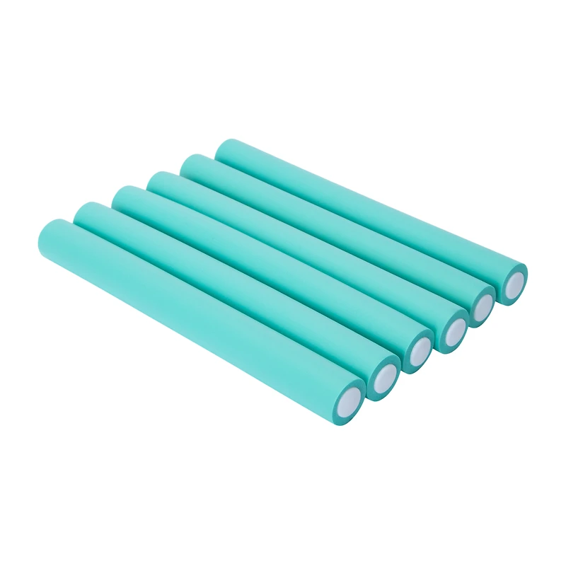 7/8in No Heat Foam Rollers 6-Pack