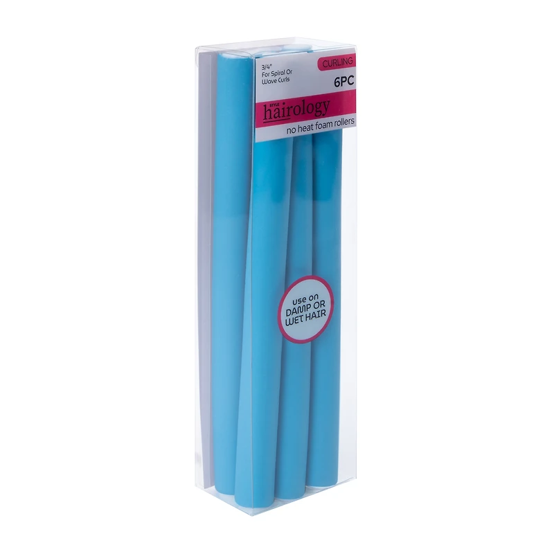 3/4in No Heat Foam Rollers 6-Pack