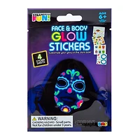 Face and Body Glow Stickers Pack 4-Sheets