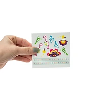 Face and Body Glow Stickers Pack 4-Sheets