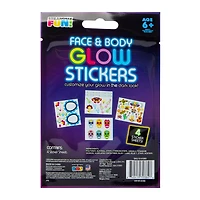 Face and Body Glow Stickers Pack 4-Sheets