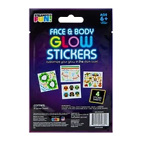 Face and Body Glow Stickers Pack 4-Sheets