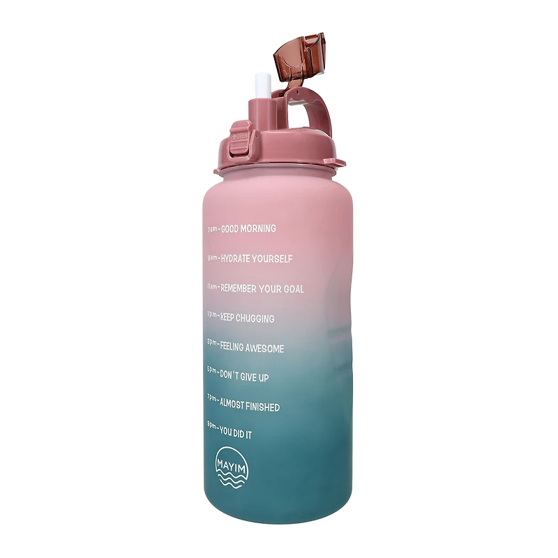 Mayim Ombre Motivational Water Bottle 64oz