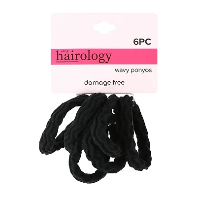 Wavy Damage-Free Ponyos Elastics 6-Count