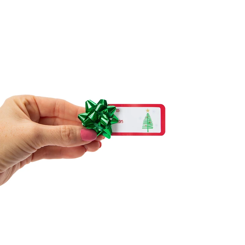 Gift Labels With Star Bow 8-piece