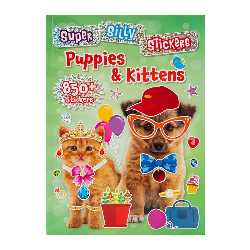 Super Silly Stickers Puppies And Kittens Sticker Book