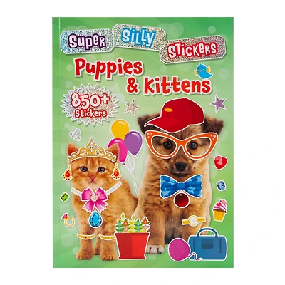 Super Silly Stickers Puppies And Kittens Sticker Book