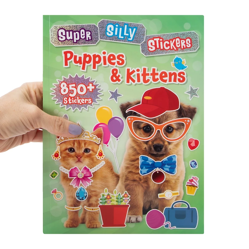 Super Silly Stickers Puppies And Kittens Sticker Book