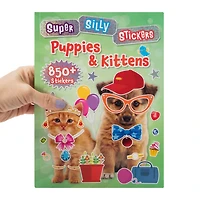 Super Silly Stickers Puppies And Kittens Sticker Book