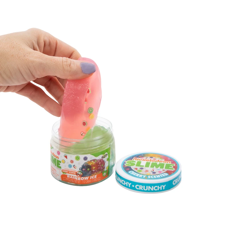 Nickelodeon Slime™ Cherry Scented Crunchy Slime 3.880oz - Rainbow Ice