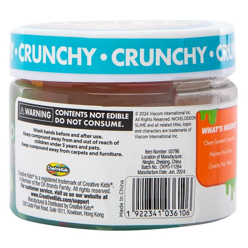 Nickelodeon Slime™ Cherry Scented Crunchy Slime 3.880oz - Rainbow Ice