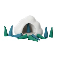 Heaven Scent Cone Incense Burner Kit 11-Piece