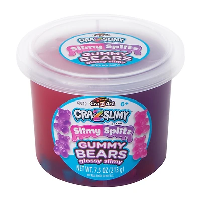 Cra-Z-Slimy Slimy Splitz Gummy Bear Glossy Slimy 7.5oz