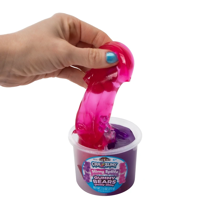 Cra-Z-Slimy Slimy Splitz Gummy Bear Glossy Slimy 7.5oz