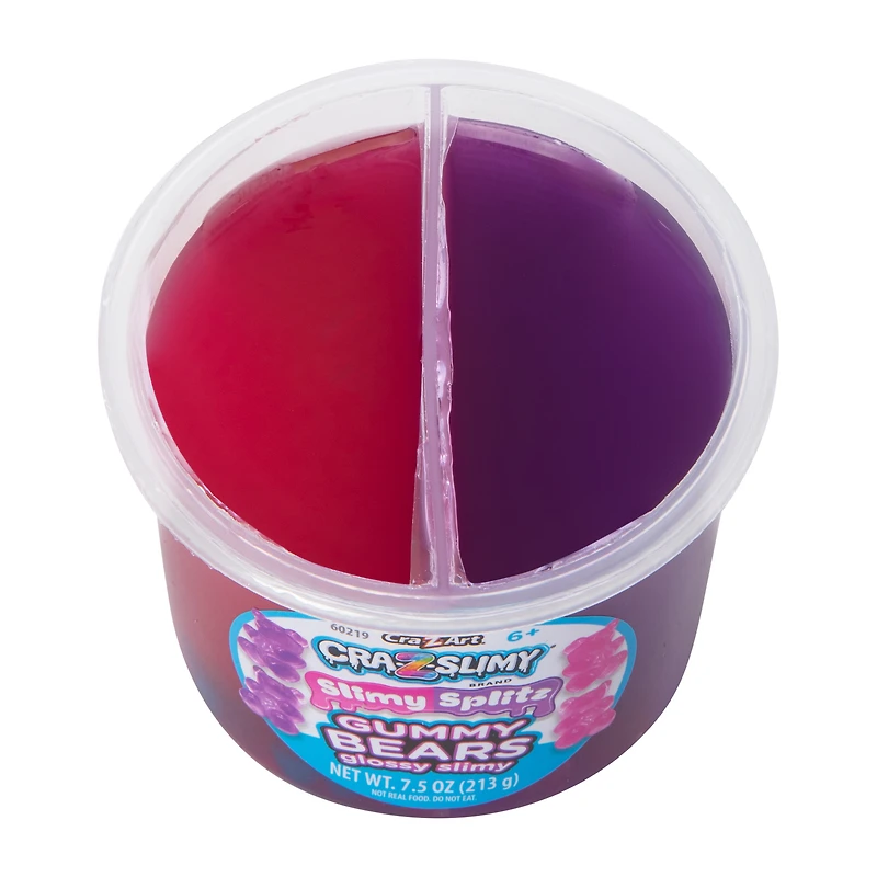 Cra-Z-Slimy Slimy Splitz Gummy Bear Glossy Slimy 7.5oz