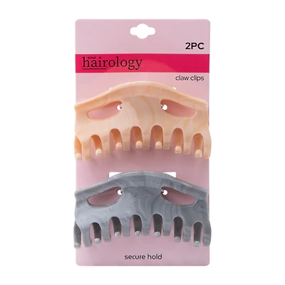 Marbleized Hair Claw Clips 2-Pack