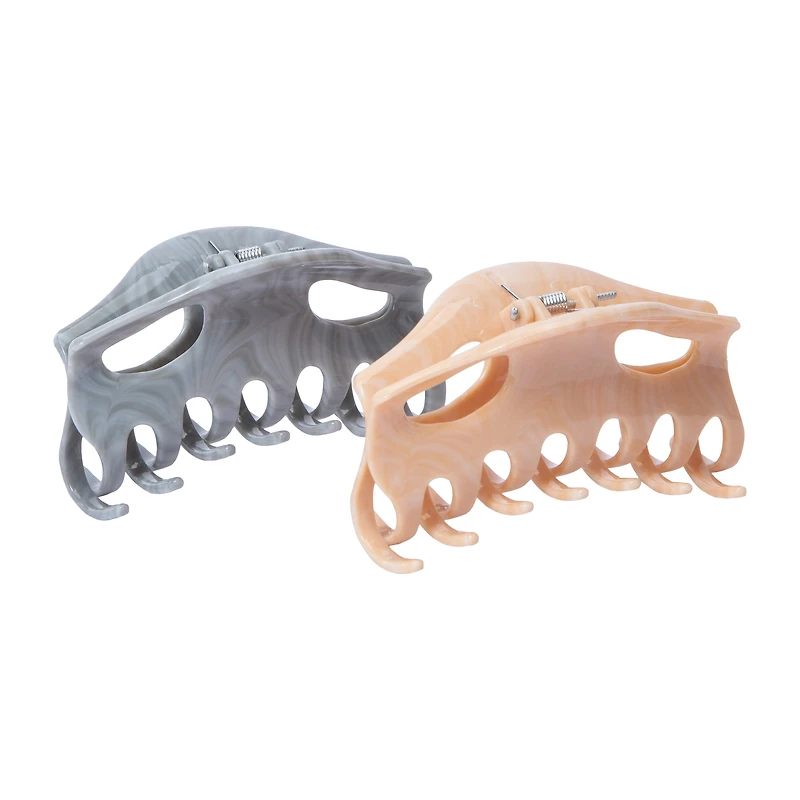 Marbleized Hair Claw Clips 2-Pack
