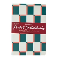 5-Count Pocket Sketchbooks 6in x 9in